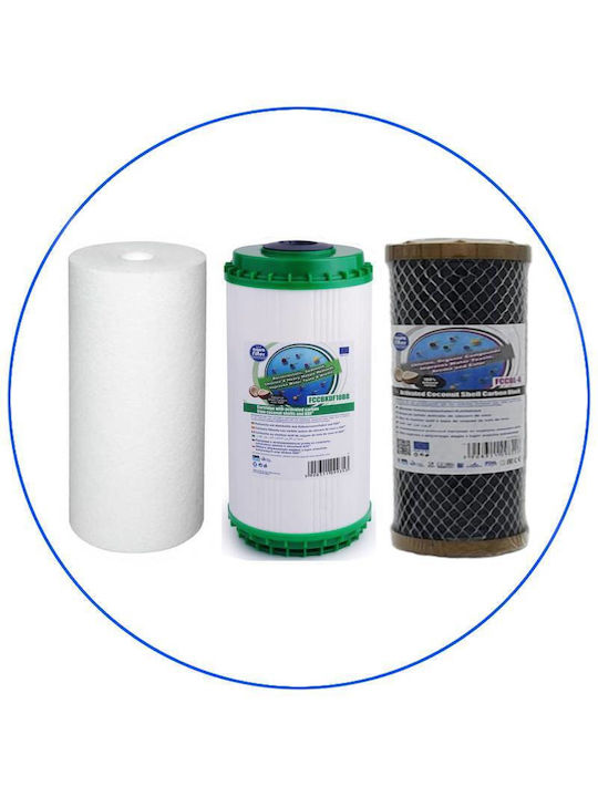 Aqua Filter Water Filter Replacement Central Water Filtration System / for Faucet / Reverse Osmosis (RO) made of Activated Carbon 10" 1 μm