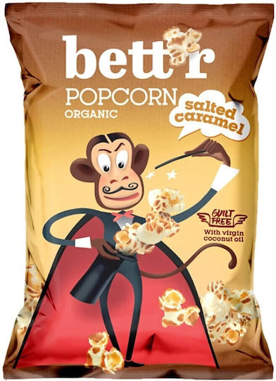 Organic Salted Caramel Popcorn 60g Bettr