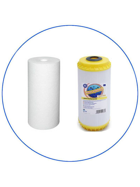 Aqua Filter Ανταλλακτικό Φίλτρο Νερού Αντίστροφης Όσμωσης / Αποσκληρυντές / Κεντρικής Παροχής / Πλυντηρίου από Ρητίνη 10" Big-Blue 1 μm