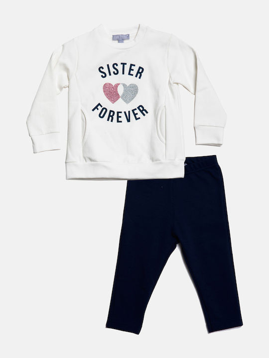Kinder Sweatpants Set - Jogginganzug Ecru