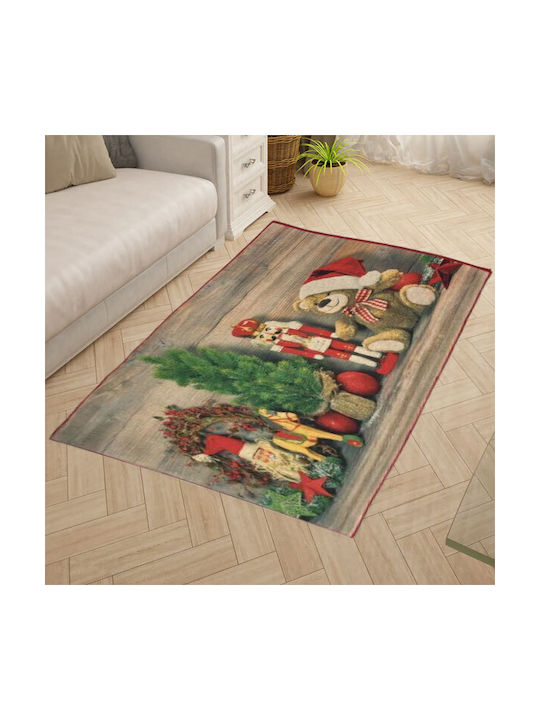 SpitiBazaar Teppich Rechteckig Synthetisch,Polyester/Cotton/Leather Brown