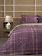 Palatex Stepp Set Flannel Single Bed Sheets 160x260cm Beluga Mauve-beige 3 Pieces