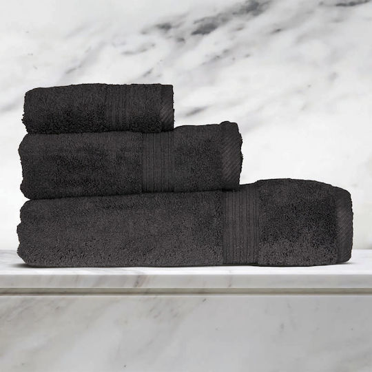 Epavlis Homeware Set Prosoape de Baie 3 buc Negru