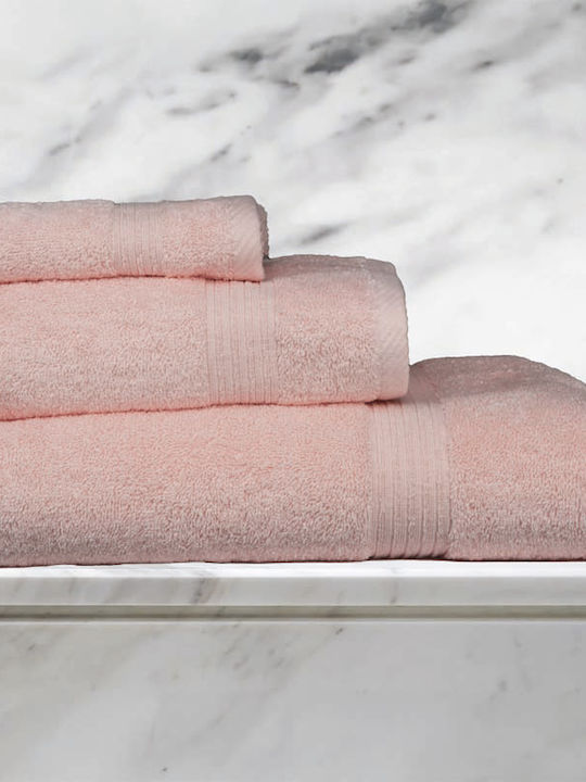Epavlis Homeware Set Prosoape de Baie 3 buc Roz