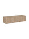 Pakketo Royal Rechteckig Loft-Schrank aus Spanplatte Sonoma 200x58cm 361-000108 1Stück