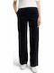 Damen Stoff Hose mit Gummizug Dark Blue