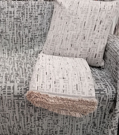Palatex Cuverturi Pentru Canapea 4 Locuri Șenilă 170x330 cm Ecru