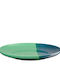ASA Selection Serving Plate of Desert Porcelain Blue with Diameter 22cm
