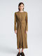 Dress Καλοκαιρινό Midi Φόρεμα Olive