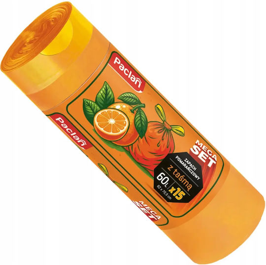Mega Aromatizate Săculeți de Gunoi Capacitate 60lt 15buc
