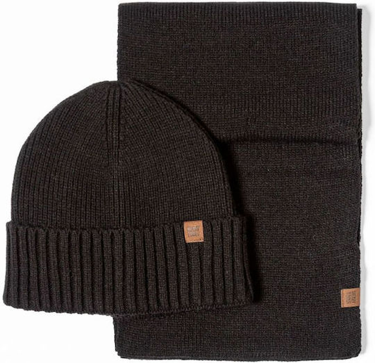 Beanie Masculin Căciulă Tricotat în culoarea Negru