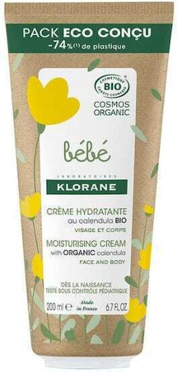 Klorane Bebe Cremă Hidratantă Față Corp 200 Ml