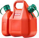 Vevor Fuel Can 6 Liters Fuel Tank Spout Extra Oil Container 1.9 Liters Maximum Flow 5.5 Liters Per Minute Leakproof Portable Flat Liquid Container For Multiple Cars Motorcycles ATV UTV