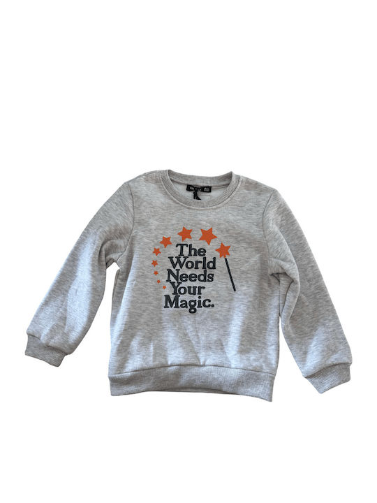 Kids Tracksuit With Top Grey