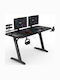Birou Nomad Din Lemn Negru cu Picioare Metalice 140x60cm