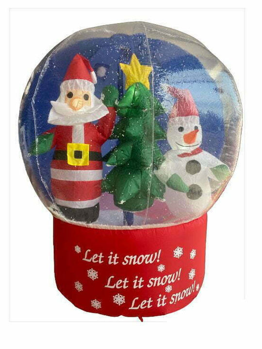 Decorative Christmas Inflatable Snowball Illuminated with Balls