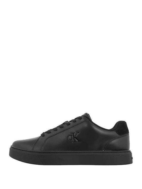Calvin Klein Ανδρικά Sneakers Μαύρο Δερμάτινο