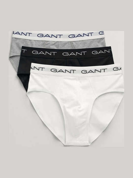 Gant Ανδρικά Σλιπ Λευκό, Γκρι, Μαύρο 3Pack