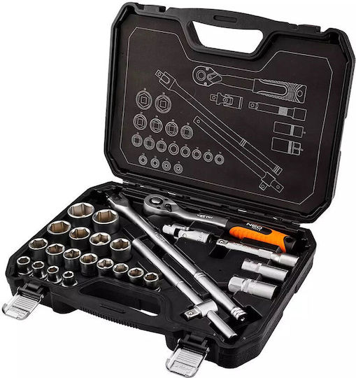 Neo Tools Καστάνια με Καρυδάκια 1\2" 25τμχ