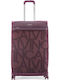 Calvin Klein Jacquard Großer Reisekoffer Pink mit 4 Räder Höhe 77cm