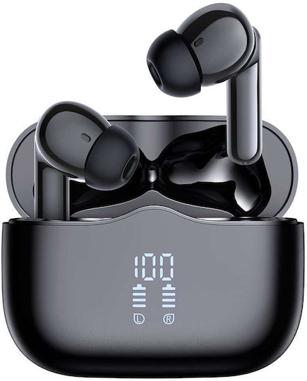 Techsuit VelarX One In-Ear Bluetooth-Freisprecheinrichtung Kopfhörer mit Ladeetui Schwarz