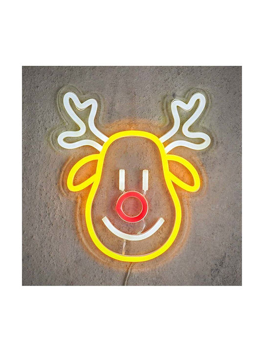 Christmas Light Luca Lighting Neon Reindeer Led 25.5cm 1175243