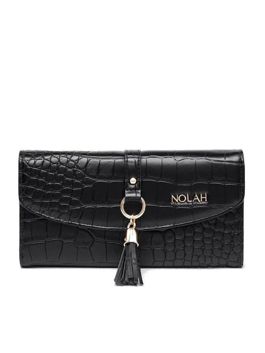 Nolah Crocolove Μικρό Γυναικείο Πορτοφόλι Μαύρο