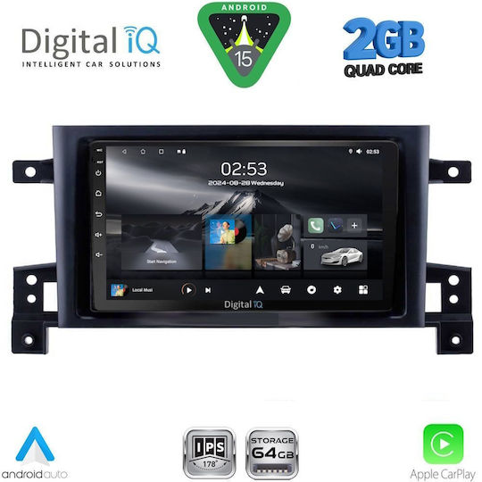Digital IQ Ηχοσύστημα Αυτοκινήτου για Suzuki Grand Vitara 2005-2015 (Bluetooth/USB/WiFi/GPS/Apple-Carplay/Android-Auto) με Οθόνη Αφής 9"
