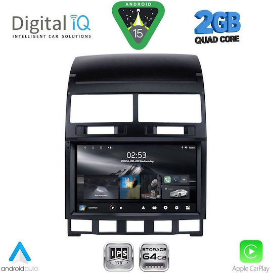 Digital IQ Ηχοσύστημα Αυτοκινήτου για Volkswagen Touareg 2003-2011 (Bluetooth/USB/WiFi/GPS/Apple-Carplay/Android-Auto) με Οθόνη Αφής 9"