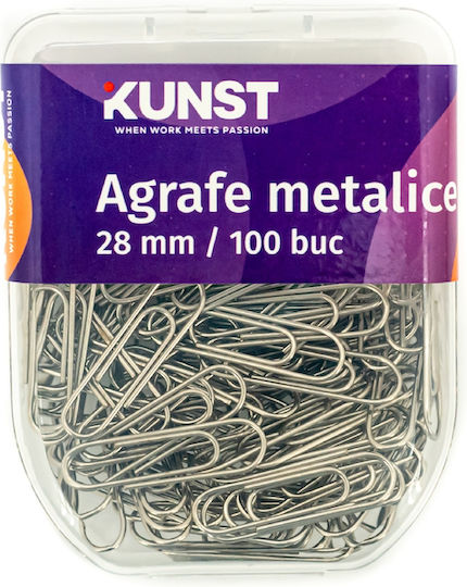 Set Metal Staples Kunst 28 Mm 100 Pieces