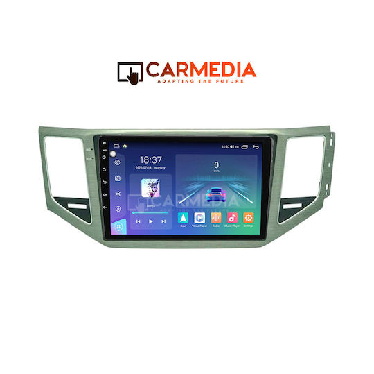 Carmedia Ηχοσύστημα Αυτοκινήτου για Volkswagen Golf Sportsvan 2014 (Bluetooth/USB/WiFi/GPS/Apple-Carplay/Android-Auto) με Οθόνη Αφής 10"