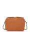 Leder Damentasche Schultertasche Gold