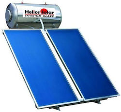 Helios Solar Ηλιακός Θερμοσίφωνας 250lt Glass Διπλής Ενέργειας 4τ.μ. Επιλεκτικός