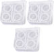 Set 3 Small-sized Bags Washing Drying Shoes Clothes Polyester 28 X 27 Cm White
