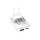 SBS Зарядно без кабел с USB-A порт и USB-C порт 20W Power Delivery Бял (98473)