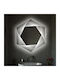 Sechseckiger Badezimmerspiegel LED & Laser-Design Kirsche 70x80cm
