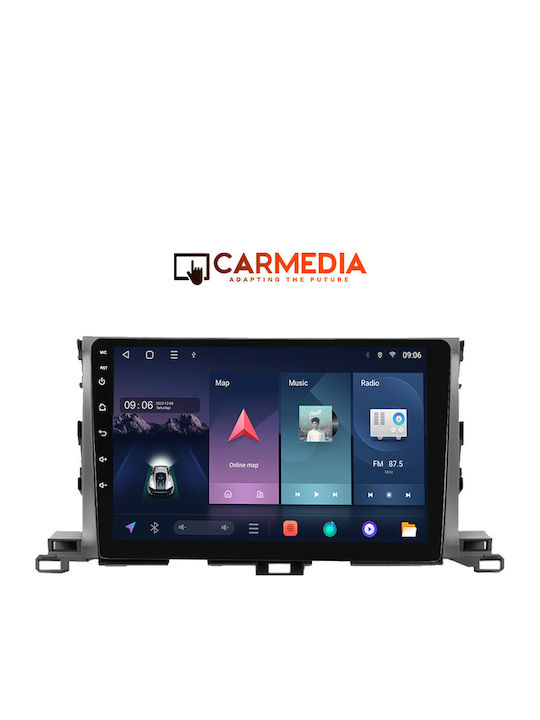 Carmedia Car Audio System for Toyota Highlander 2014-2019 (Bluetooth/USB/WiFi/GPS/Apple-Carplay/Android-Auto) with Touch Screen 10"
