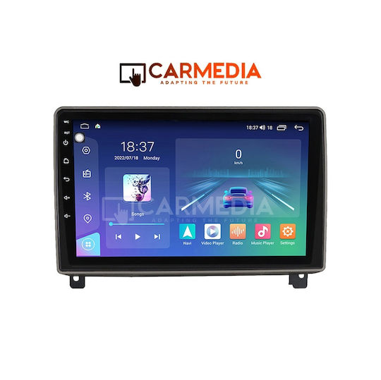 Carmedia Ηχοσύστημα Αυτοκινήτου για Peugeot 407 2004-2011 (Bluetooth/USB/WiFi/GPS/Apple-Carplay/Android-Auto) με Οθόνη Αφής 9"