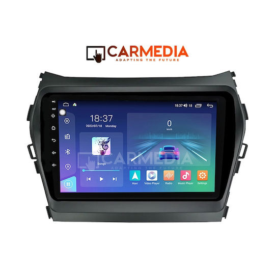 Carmedia Car Audio System for Hyundai iX45 2013-2017 (Bluetooth/USB/WiFi/GPS/Apple-Carplay/Android-Auto) with Touch Screen 9"