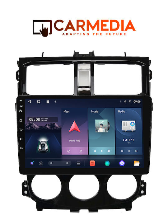 Carmedia Car Audio System for Mitsubishi Colt 2013-2023 (Bluetooth/USB/WiFi/GPS/Apple-Carplay/Android-Auto) with Touch Screen 9"