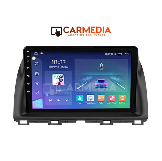 Carmedia Ηχοσύστημα Αυτοκινήτου για Mazda CX-5 2013-2017 (Bluetooth/USB/WiFi/GPS/Apple-Carplay/Android-Auto) με Οθόνη Αφής 10"