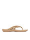 Kadee II Frauen Flip Flops in Beige Farbe