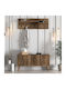 Hallway Furniture Walnut Hangers & Wardrobe 120x35x60cm