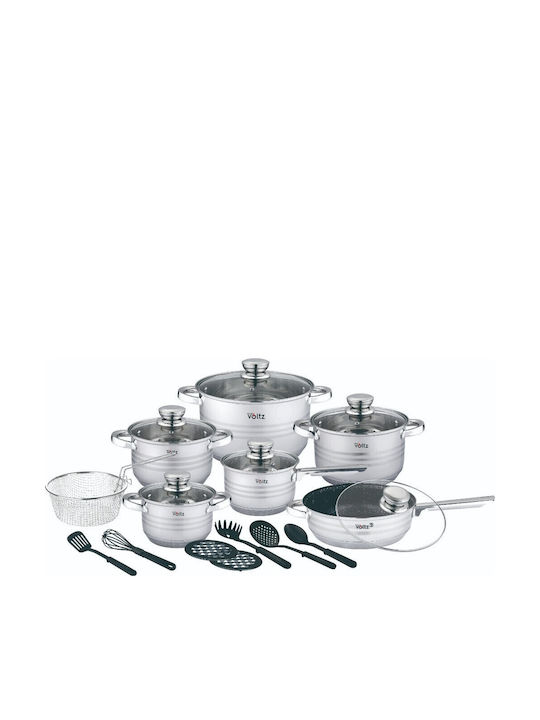 Voltz Stainless Steel Cookware Set 6 Pieces