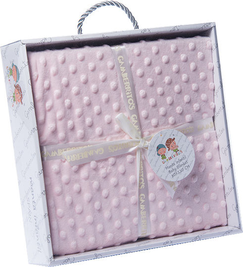 Gamberritos Kids Decke Wickeltücher für Kinderzimmer Rosa 80x110cm