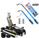 Kit Cric Hidraulic Tip Crocodil 2,5 Tone 359mm Cheie Telescopică V80102+ta129