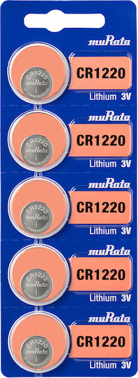 Murata Μπαταρία Λιθίου Ρολογιών CR1220 3V 1τμχ