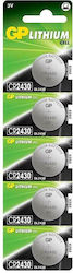 GP Batteries Литиеви Батерии За Часовници CR2430 3V 5 Бр