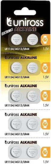Uniross Алкални Батерии За часовници LR44 1.5V 2бр
