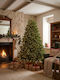 Weihnachtsbaum 210cm mit 1130 Zweige und mit LED-Beleuchtung